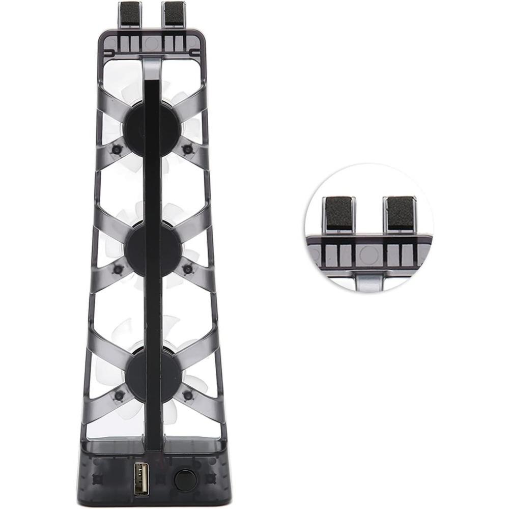Ventilator de răcire pentru consolă PS5, controlul temperaturii, Hub pentru mașină de joc, ventilator de răcire Gamepad, radiator, ventilator de răcire cu aer Hub, ventilator de aer Ray spate ABS