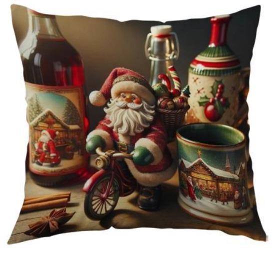

Новая Рождественская Подушка Домашнее Праздничное Украшение Чехол для Подушки на Диван Рождественская Елка Полиэстер С Принтом Подушка для Спальни 45*45cm