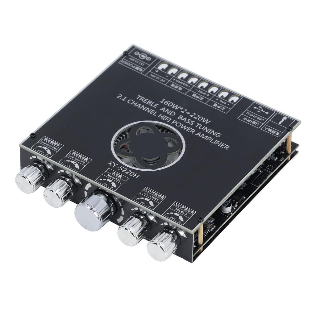 XY S220H Bluetooth Amplifier Board 2.1 Channel TPA7498 Chip 160Wx2 Plus 220W Digital Power Amplifier