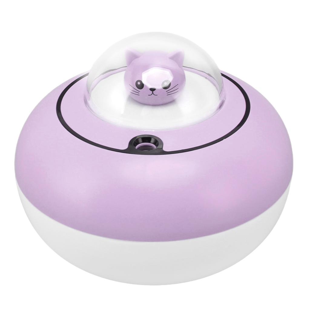 Humidifier Cute Cat Sculpture Portable Quiet Desktop Humidifier for USB Plug In