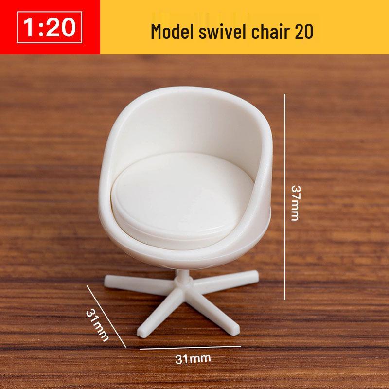 1:20 Scale 3D Miniature Architectural Model: Floor Plan Scene with ABS Furniture