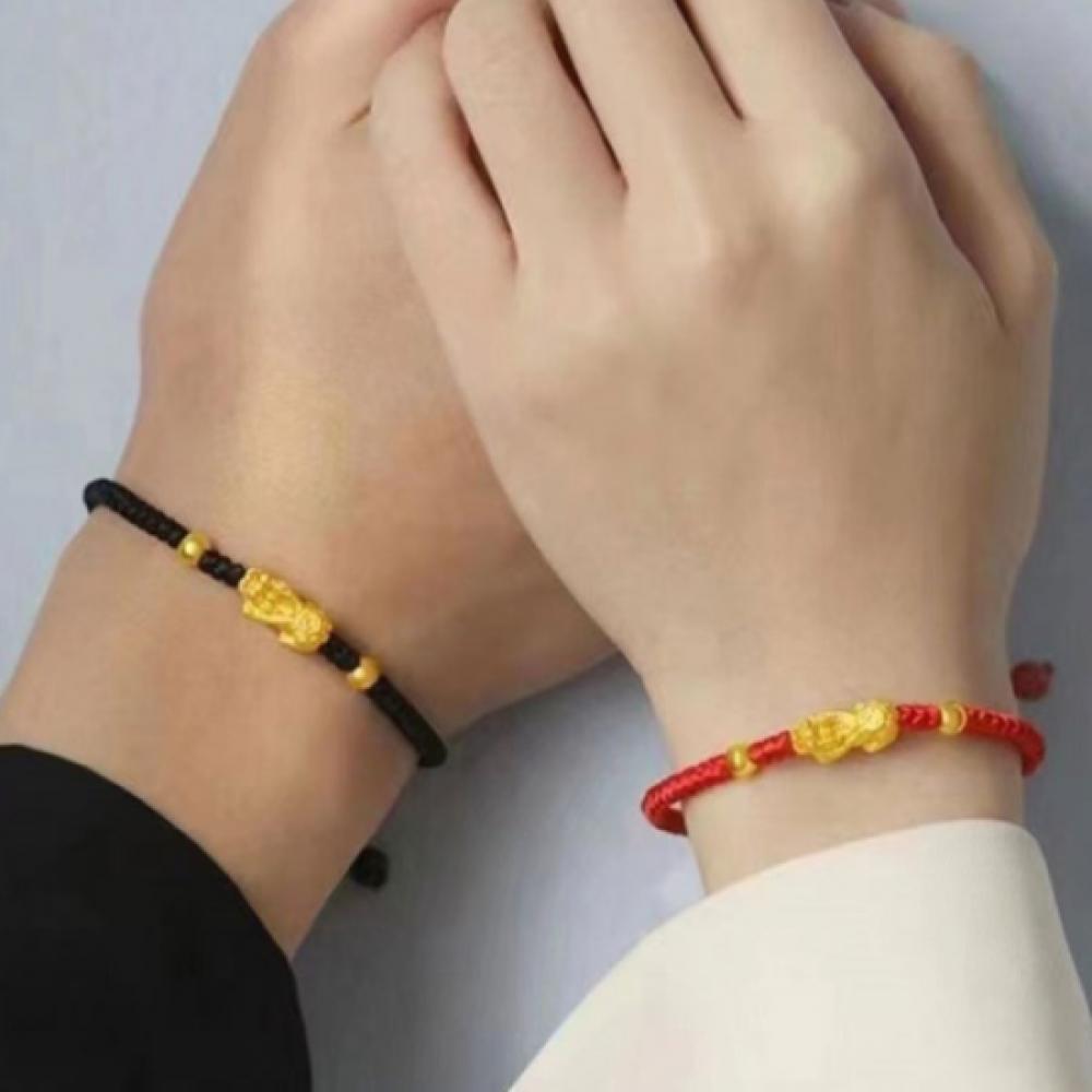 New Arrivals Open Run Bi Hyu Bracelet Gold Twist Knot Wealth
