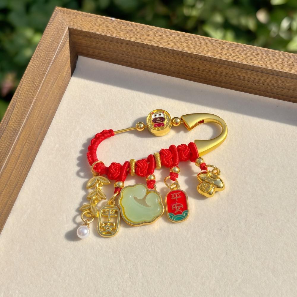 Gold Color Zodiac Horse Brooch Pendant Pony Sand-plated Ornaments Guardian Brooch  Newborn Baby