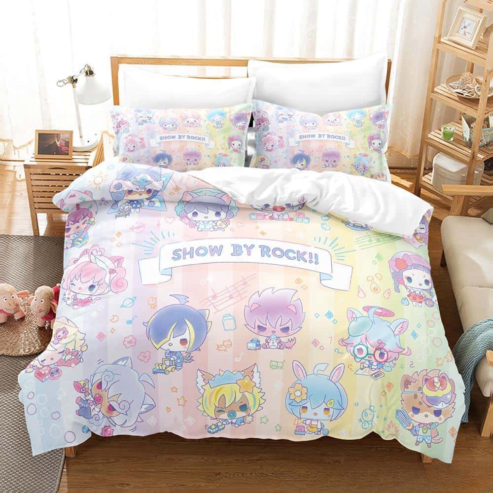 Fashion 3d Print Game Show By Rock! Bedding Set Cartoon Anime Three-piece Set Adult Kid Bedroom Duvet Cover Sets Home Textiles