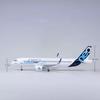Plane Model 47cm Airplane A320 NEO Air Prototype 1/80 Scale Model Light & Landing Gear Diecast Resin Home Decor