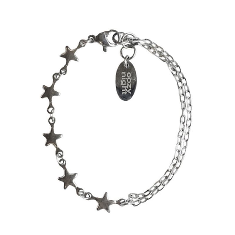 

821WEBSERVICE star half chain bracelet silver