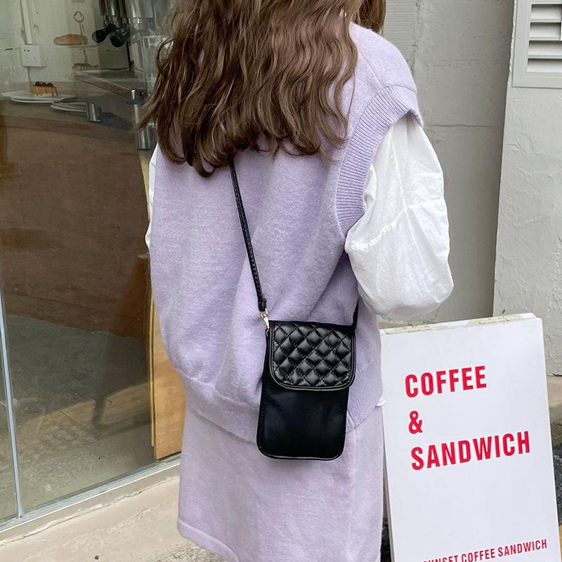 

Mobile phone women s bag crossbody mini small bag bag summer vertical versatile chain bag women чёрный