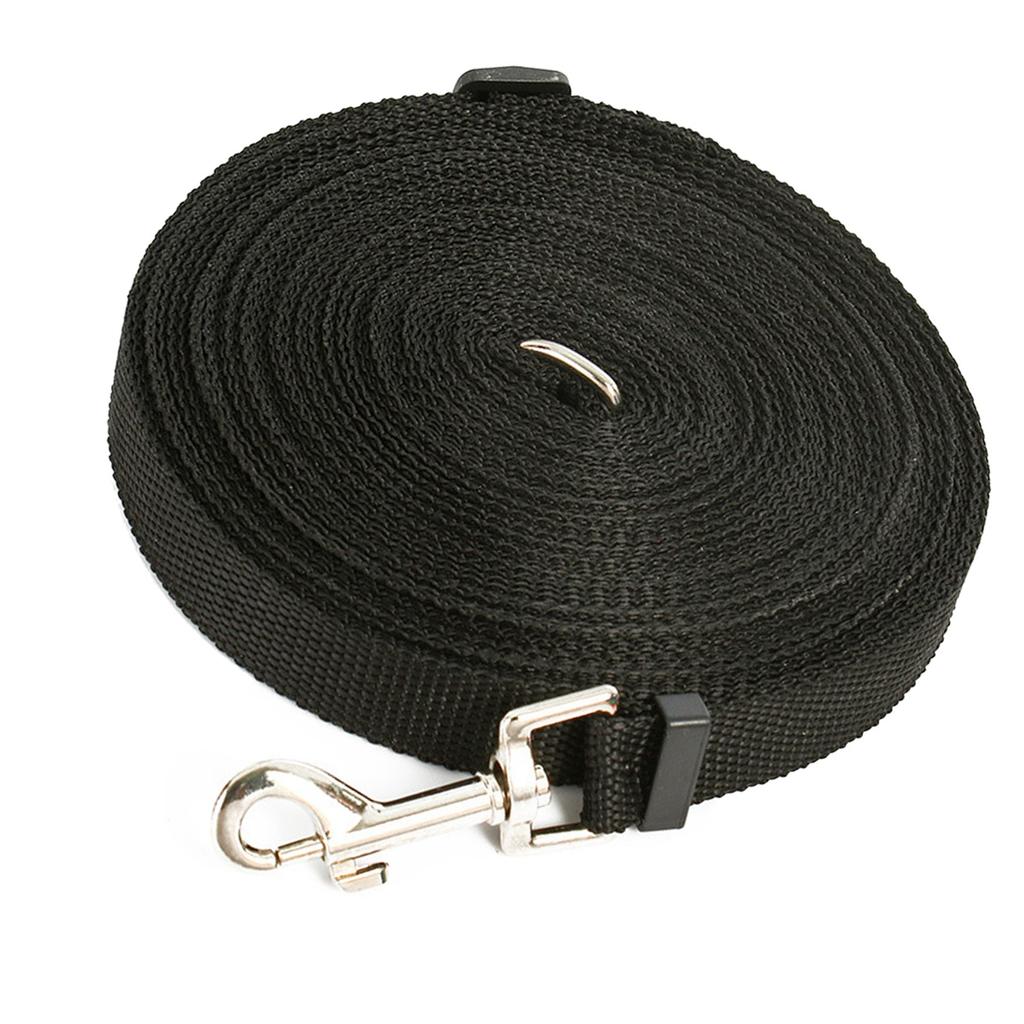 Dog Long Leash 32.8ft Adjustable Portable Dog Training Leash for Large Dogs Hiking Camping Training Swimming Black