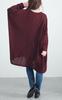 Gold Japan Plus Size Long Dolman Waffle Perfect for and Winter Women's Tunic, Sleeves, V-Neck, Print, Print, Fall, Spring, (4L-5L, Bordeaux)