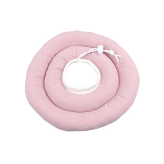

Dog Cone Donut Drawstring Dog Cone Collar with Collar Soft Adjustable Alternative After Surgery for Large S світло-рожевий колір