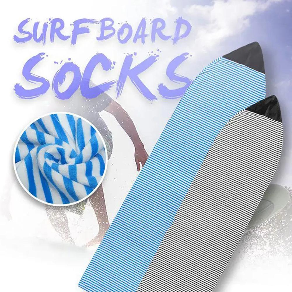 Surfboard Sock Cover, Lightweight Stretch Protective Surfboard Bag, Foldable Surfing Accessories For Shortboard Longboard Standup Paddleboard