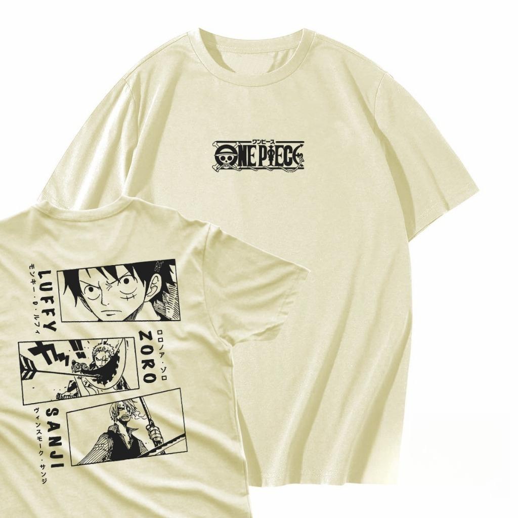 Japanese Anime ONE PIECE Summer T-shirt Casual Sports Fitness Loose Oversized Comfortable Cotton Short Sleeves for Men and Women