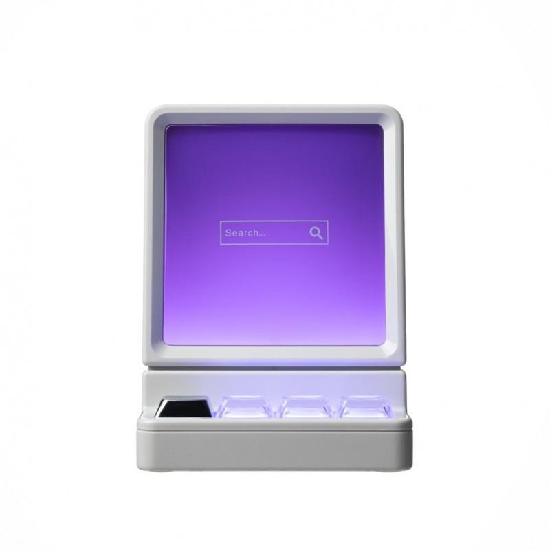 Portable Classic Computer Style Bluetooth Speaker Compact Design Quality Sound Wireless Connectivity Retro Aesthetic Ideal For Home Office Or Travel