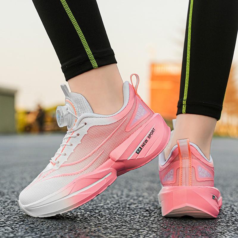 Kids Running Shoes Boys Lightweight Breathable Mesh Sneakers With Rotating Hook Sporty Style US 13