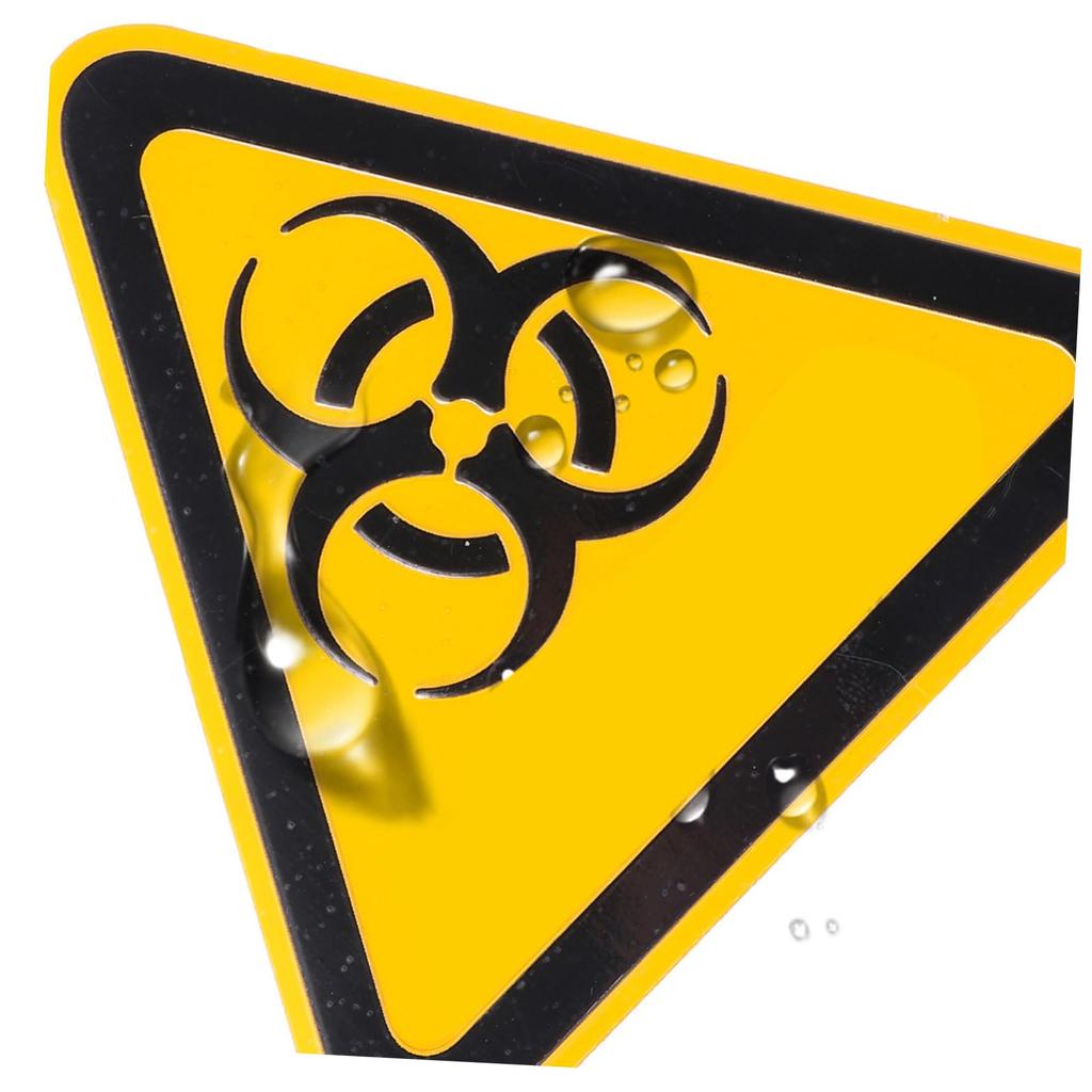 HONMEET 1 Piece Biohazard De Sticker Decorative Sticker Danger Design