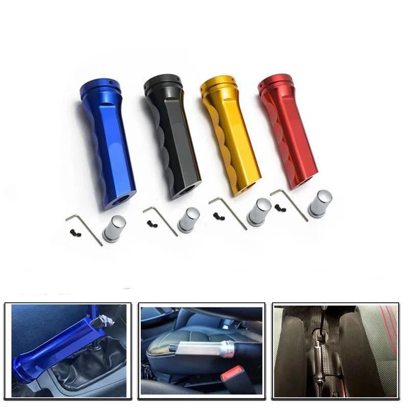 Manșon de frână de mână din aluminiu pentru mașină de curse în stil MOMO, decorare anti-alunecare, capac de protecție pentru mânerul frânei de mână JDM