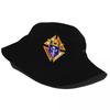 Benutzerdefinierte Knights Of Columbus Eimer Hüte Frauen Unisex Outdoor Sonne Sommer Fischer Kappe