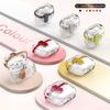 Transparente Hülle für Samsung Galaxy Buds3/Buds3 Pro Galvanisiertes TPU + PC Ohrhörer-Schutz mit Schloss-Schnalle