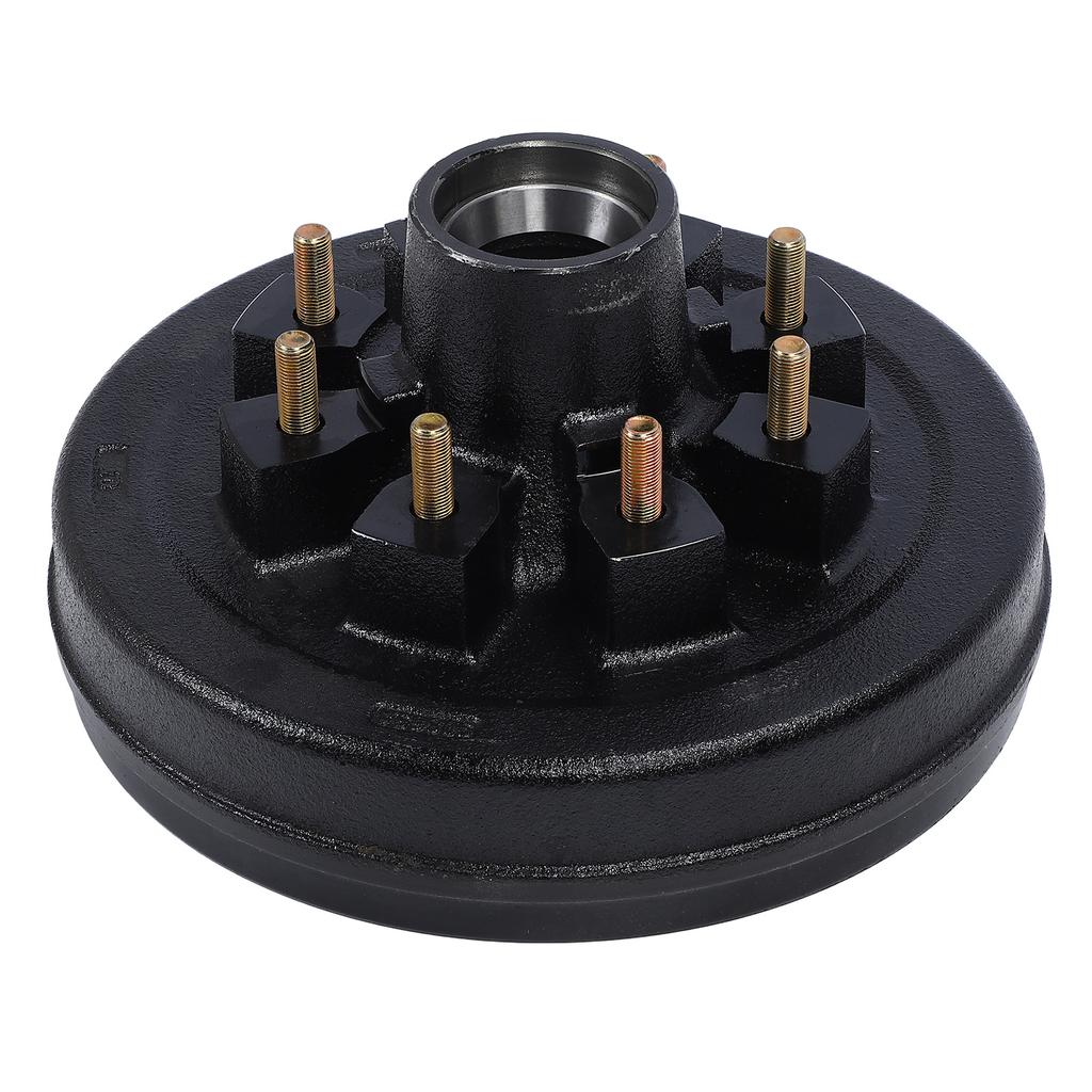7000lbs Trailer Brake Drum 12 X 2in 8 On 6.5in Metal High Strength Brake Hub Drum for 7000lbs Trailer Axles Single Brake Drum