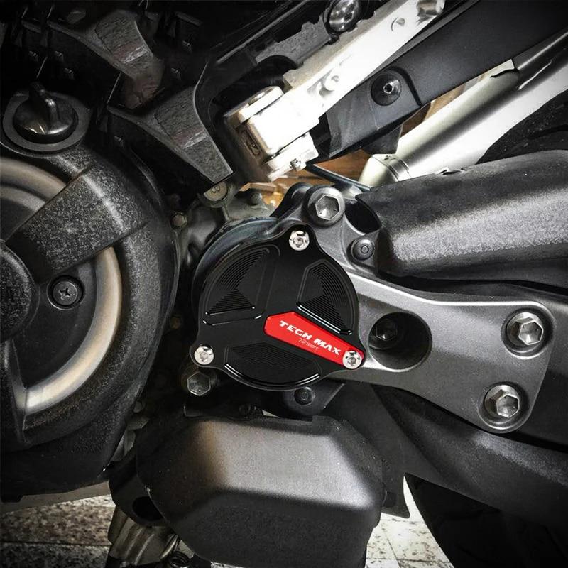 Motorcycle CNC Frame Drive Shaft Hole Cover Decorative Guard For Yamaha TMAX560 Tech Max TMAX 560   2022 Accessories