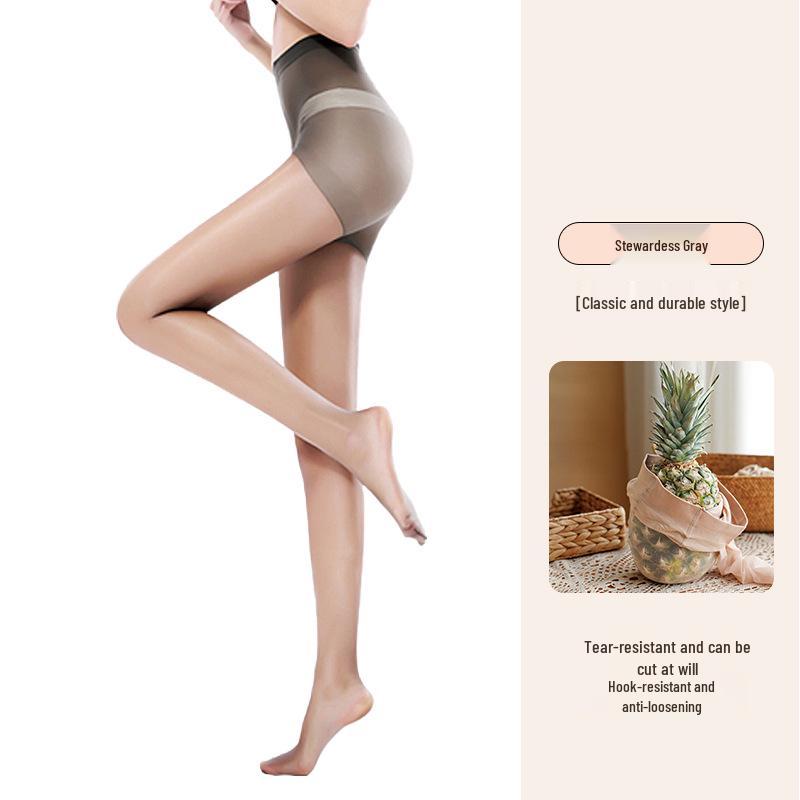Bonas Women's Summer Sheer Pantyhose: Thin Pineapple Socks, Bare Leg Look, Anti-Snagging Black Stockings.