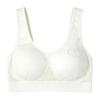 Zeriluna Breathable Mesh Rhinestone Sports Bra Shockproof wide shoulder straps, comfortable fit, seamless inner tank top