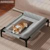 Pet Furniture Mesh Elevated Dog Beds Breathable Removable Raised Dog Bed with Pillow Dog Cots Beds Outdoor Use