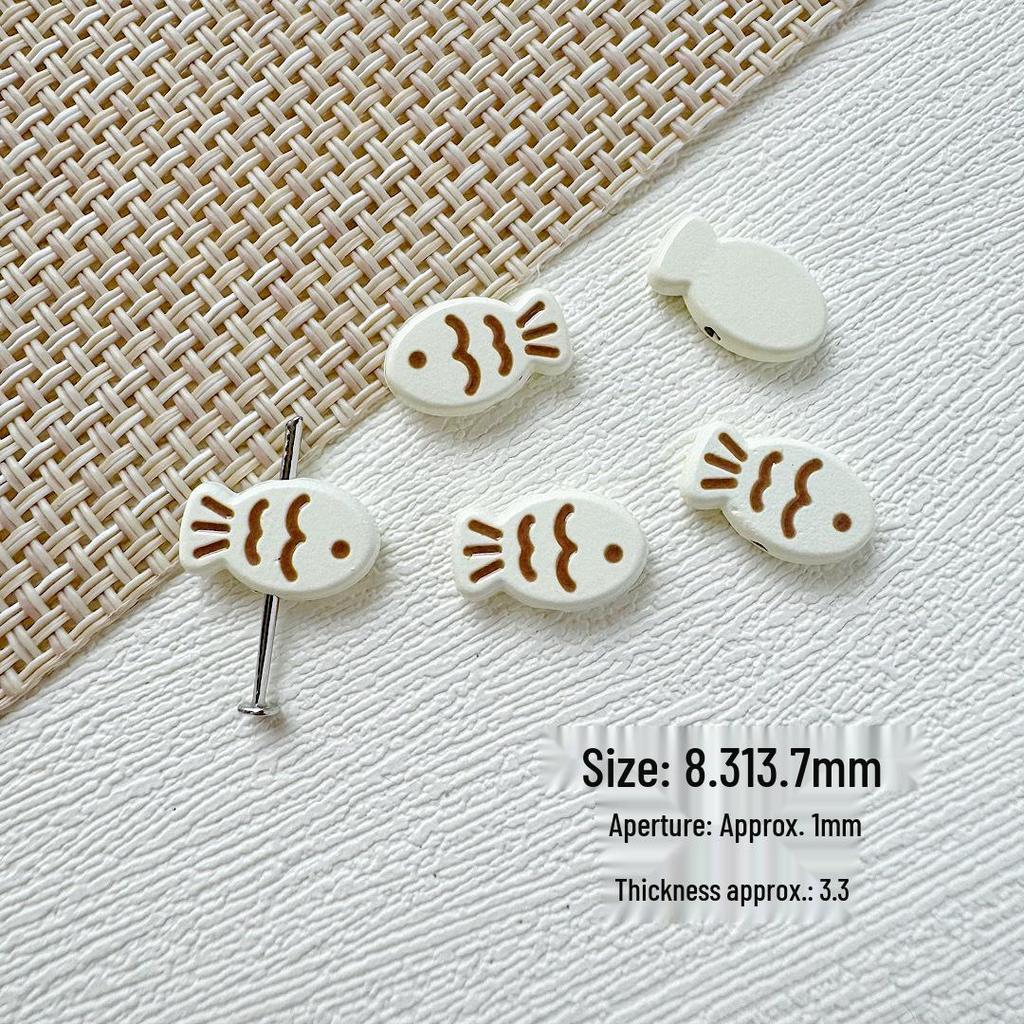 Colorful Macaron Fish & Butterfly Bead Kit for DIY Bracelets, Necklaces, Hair Accessories
