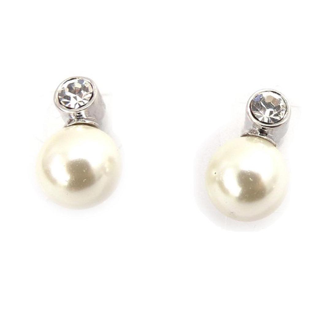 Les Trésors De Lily [J7712] - White 'Sissi' Designer Earrings