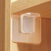 Strong No-Drill Multi-Functional Acrylic Hook with Child-Safety Buckle and Traceless Patch Storage Rack