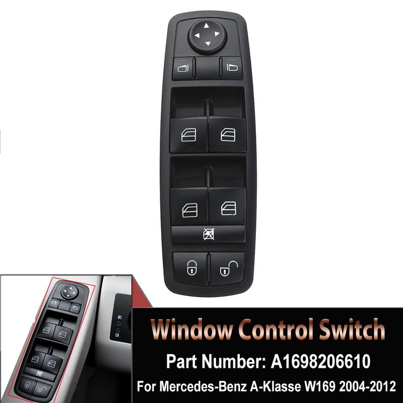 For Mercedes Benz A B GL M R Class W245 W169 A150 B200 X164 W164 W251 Electric Power Window Master Switch A1698206610 1698206610
