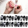 Handmade Xs-l Dark Kitty Flame Butterfly Nail Stickers For Women