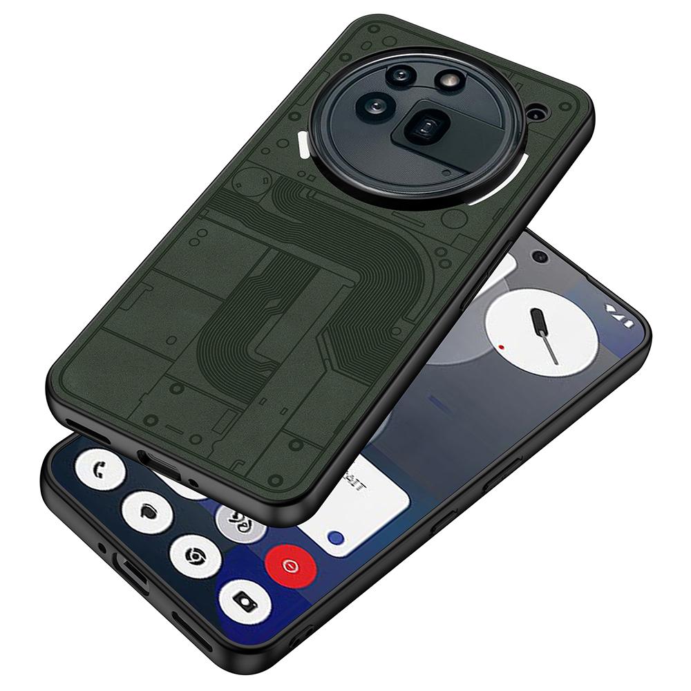 GKK для Nothing Phone (3а) Про Матовий Чохол Шкіряний на дотик PU+TPU+PC Ударостійкий Чохол для Телефону