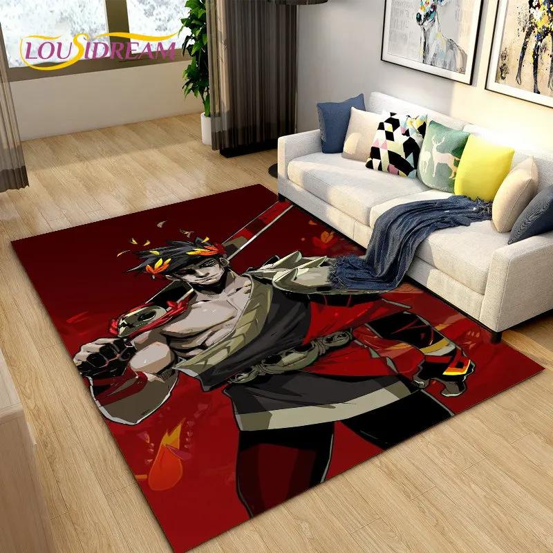 Hades Zagreus Gioco Giocatore RPG Tappeto Area, Tappeto Tappeto per Soggiorno Camera da Letto Divano Zerbino Decorazione, Tappetino Antiscivolo per Gioco Bambini