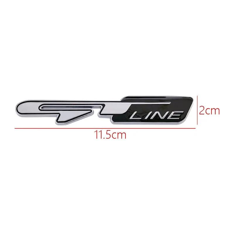 Metalowe 3D Litery GT Line Odznaka Naklejka na Tylną Klapę Samochodu Akcesoria Stylizacyjne Do Kia Sportage Picanto RIO Stonic K5 Proceed