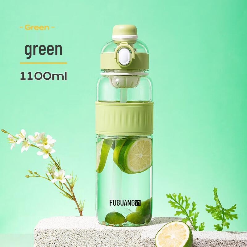 FUGUANG Portable Sports Water Bottle with Straw