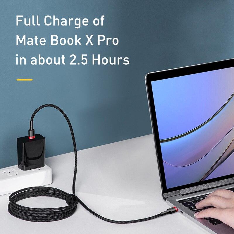 Baseus USB Typ C zu USB C Kabel Für 17 16 100W/5A PD Schnelllade-Ladekabel Für Macbook Samsung Typ-C Kabel