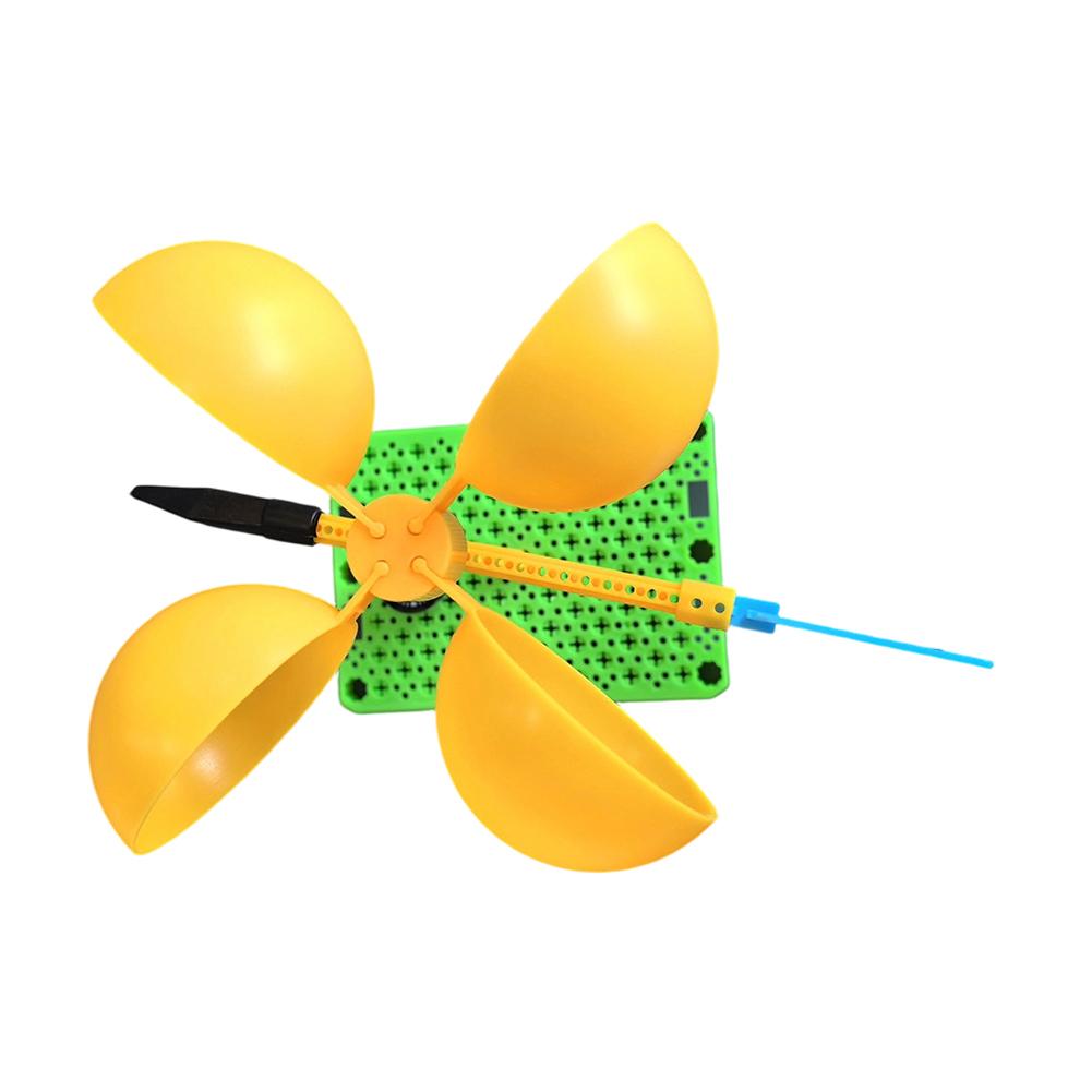 Science Experiment Kit: Assemble Your Own Wind Vane and Anemometer Flat Base Design for Desk Use 22 x 9 x 5.5 cm