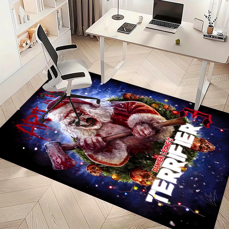 Art the Clown Terrifier5 Printed Absorbent Washable Carpet, Non-Slip Bathroom Mats, Kitchen Rugs, Yoga Mat,Living Room Entrance, Camping Picnic Rugs