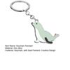 Keychain with Seal Pendant Lightweight Portable Keyring Creative Design Multiple Colors