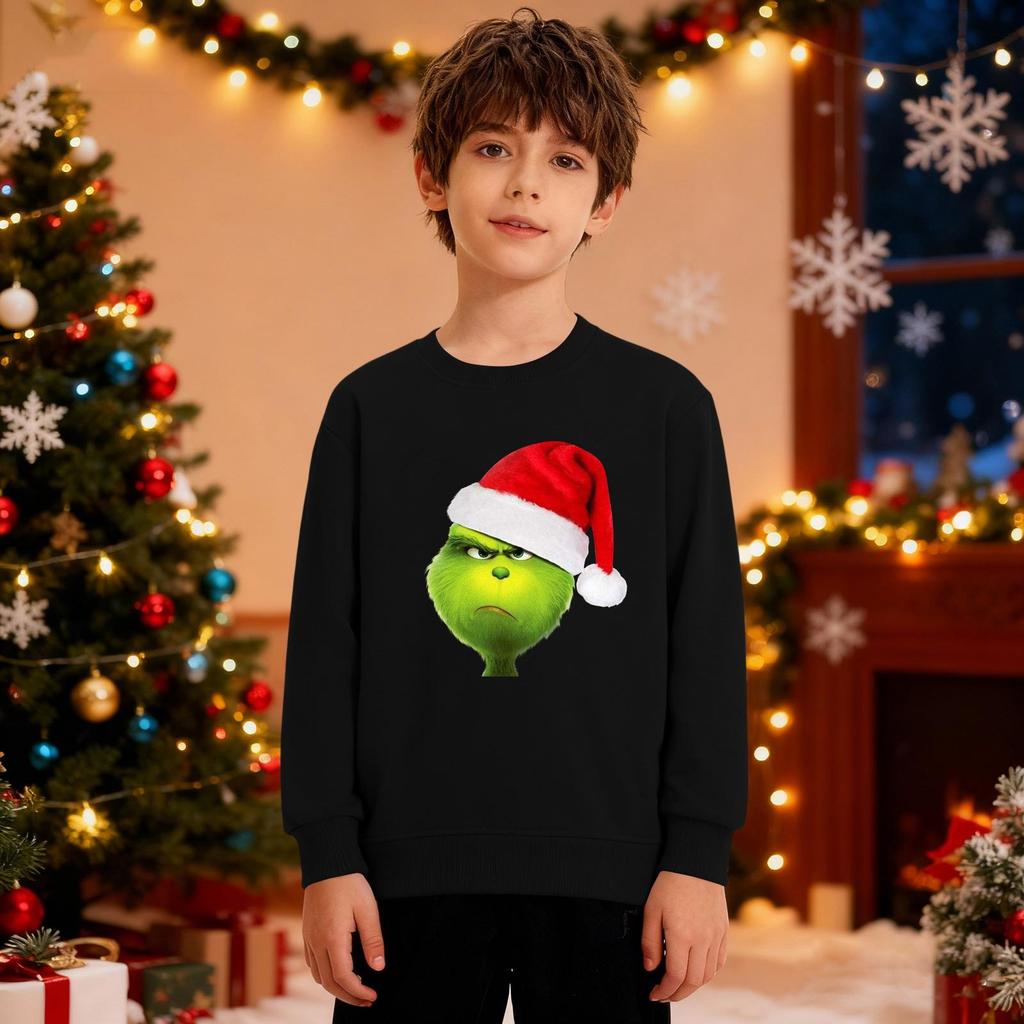 Vánoční mikina Chlapci Dívky Ošklivá Vánoční košile Crewneck Batole Dlouhý rukáv Pulovr Outfit Topy