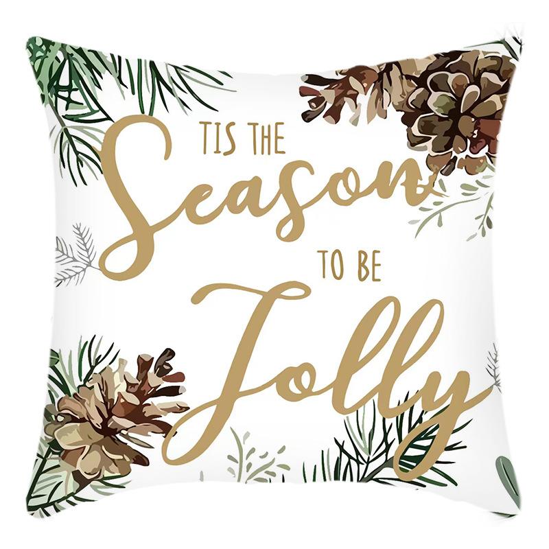 New Christmas Pillowcase Christmas Tree Decoration Print Decoration Holiday Pillowcase