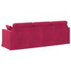 Sofa Burgundy 228 x 78 x 80 cm Velvet