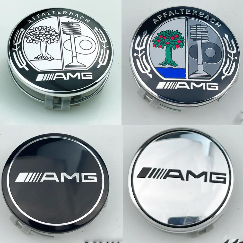 4 Pezzi Per Mercedes Benz AMG C207 C218 A207 C117 CLA CLS Classe E W212 S212 X166 W176 W205 75mm Tappo Coprimozzo Logo Centrale Ruota Auto