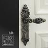 85mm All Copper Hollow Out  Mute Door Lock Indoor Wooden Door Lock Handle Lock Room Door Lock European Luxury Style Villa Lock