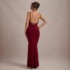European and American summer camisole backless fishtail dress dress