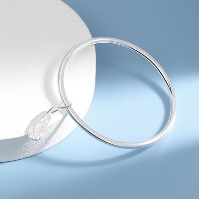 925 Sterling Silber Quaste Feder Charm Armband & Armreif Für Frauen Mädchen Elegante Geburtstag Geschenk Schmuck Sl378