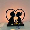 Soporte de Metal Candelabro de Boda Soporte Romántico de Corazón de Amor Regalo D57B