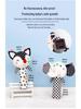 Happy Monkey Black & White Grasping Stick Pacifier Rattle for Newborns - Squeezable BB Stick Hand Rattle for Early Education