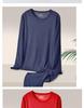 Yuyue Men's Silk Thermal Underwear Set: Spring/Autumn German Cashmere Velvet Top & Pants, Large Size.